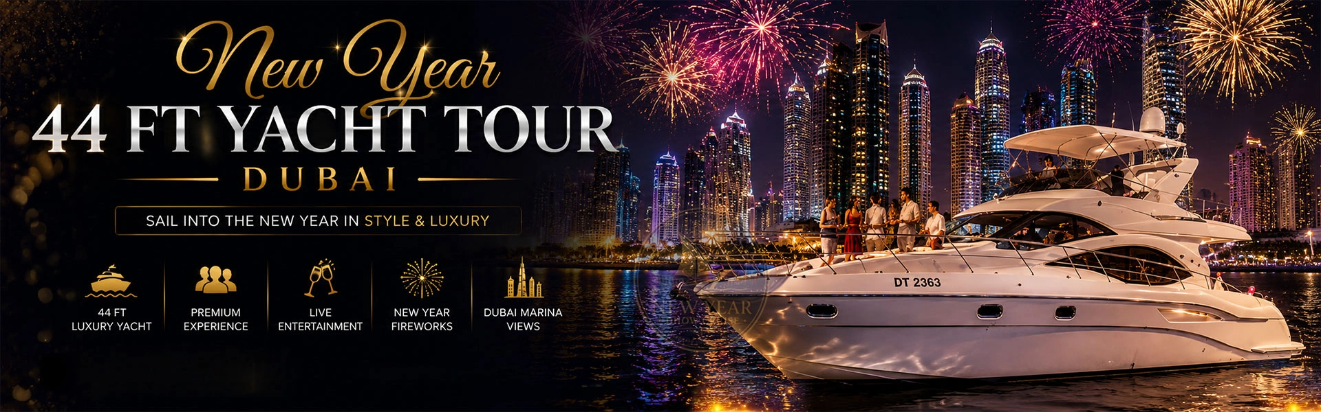 44 Ft Yacht for New Year
