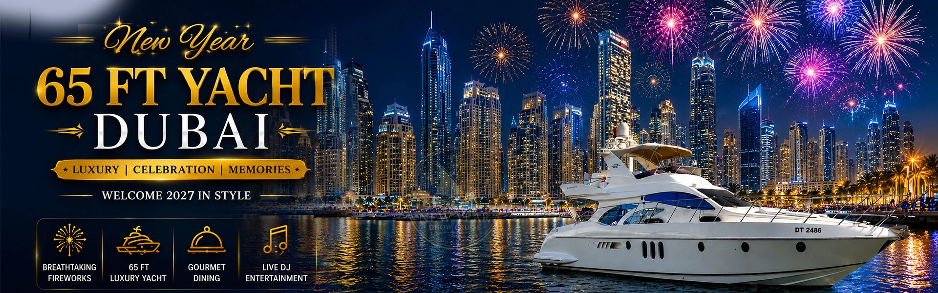 65 Ft Yacht for New Year
