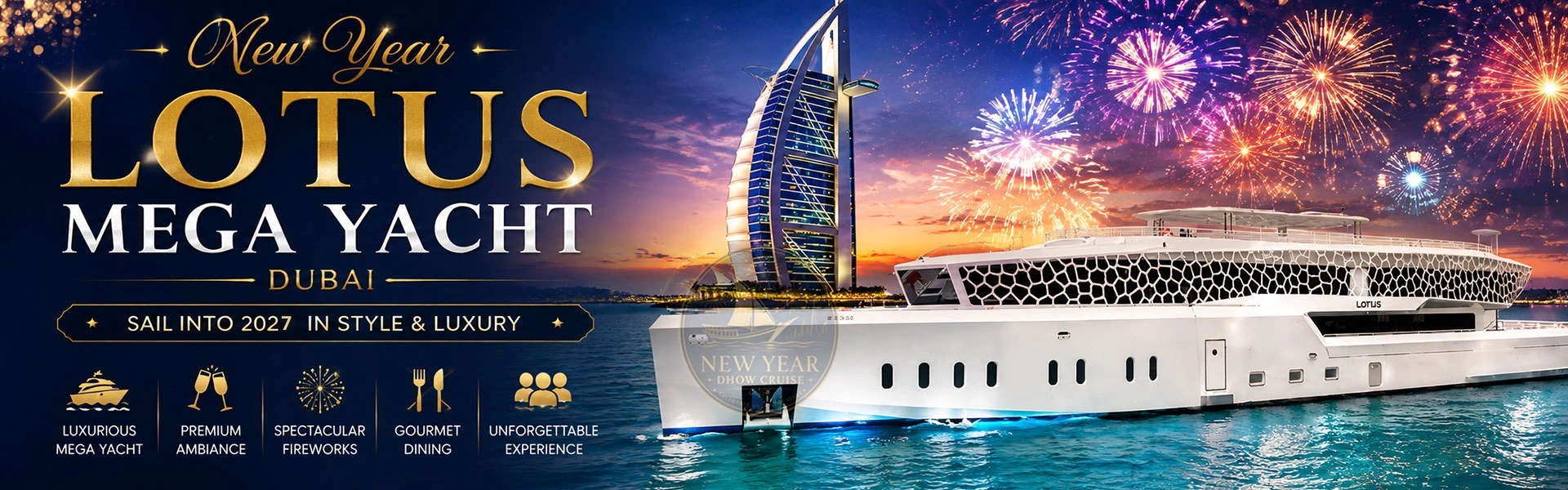 New Year Lotus Mega Yacht