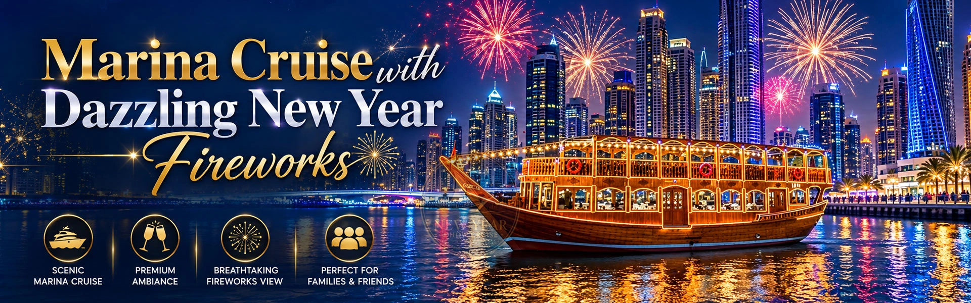 Marina Cruise with Dazzling New Year Fireworks