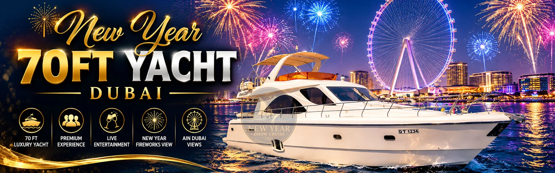 70 Ft Private Yacht