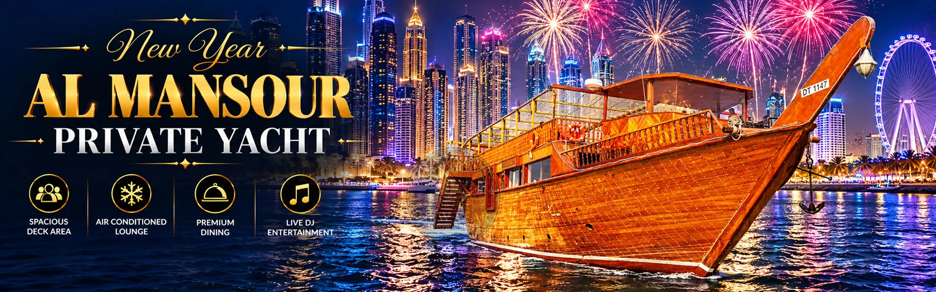 New Year Al Mansour Dhow