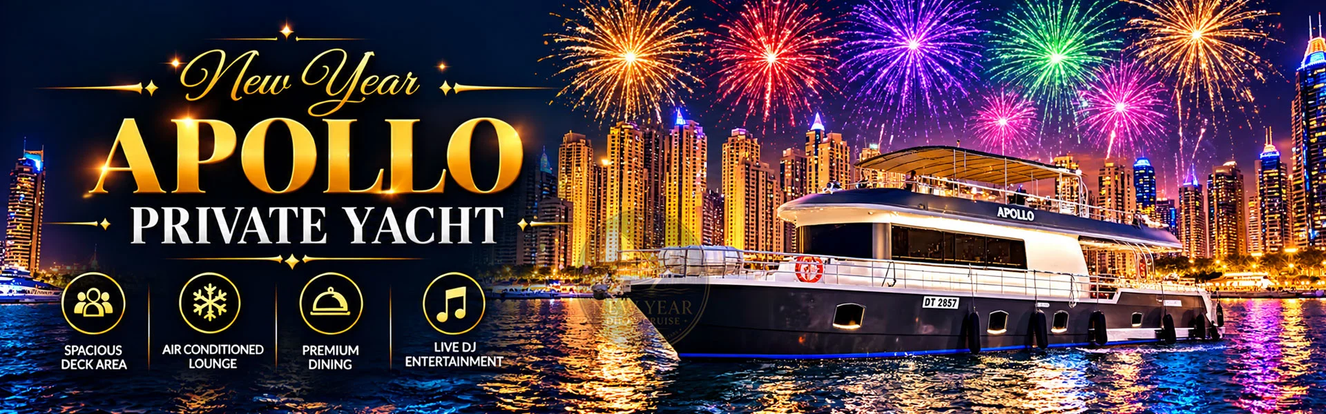 New Year apollo private Yacht