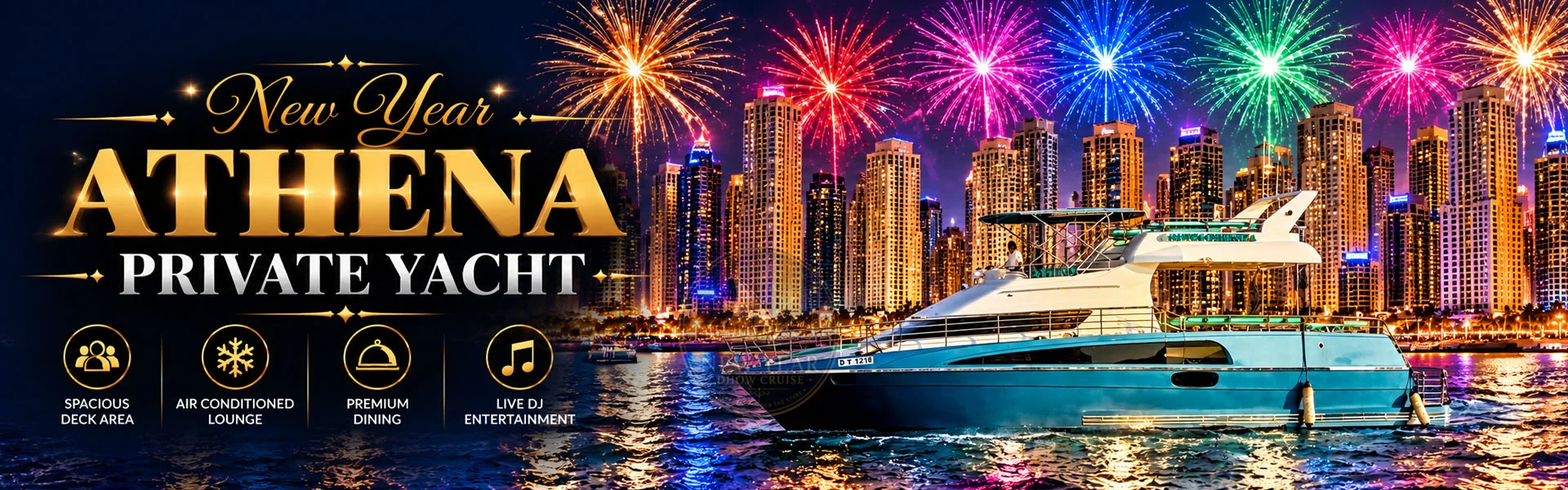 New Year athena private Yacht
