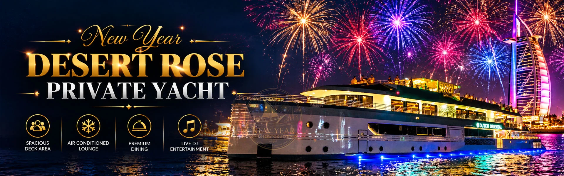 New Year desert Rose Private Yacht