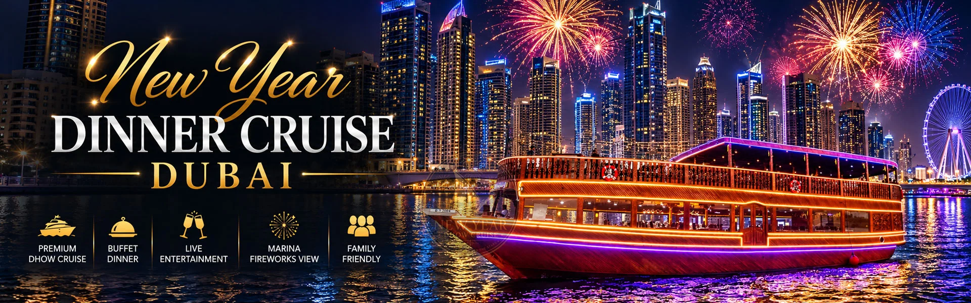 New Year Dinner Cruise Dubai