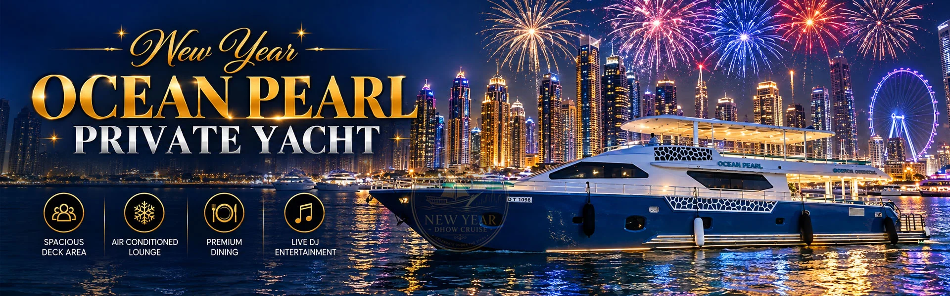 New Year Ocean Pearl Private Yacht