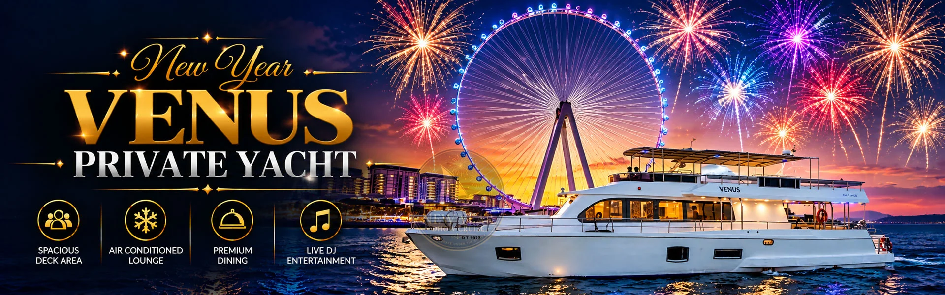 New Year venus private Yacht